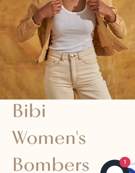 American Rhino Bibi Bomber Jacket Black M - Picture 7 of 7